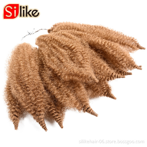 xuchang supplier senegalese twist hair Bulk afro kinky curl braids marley Jumbo crochet synthetic braiding hair
